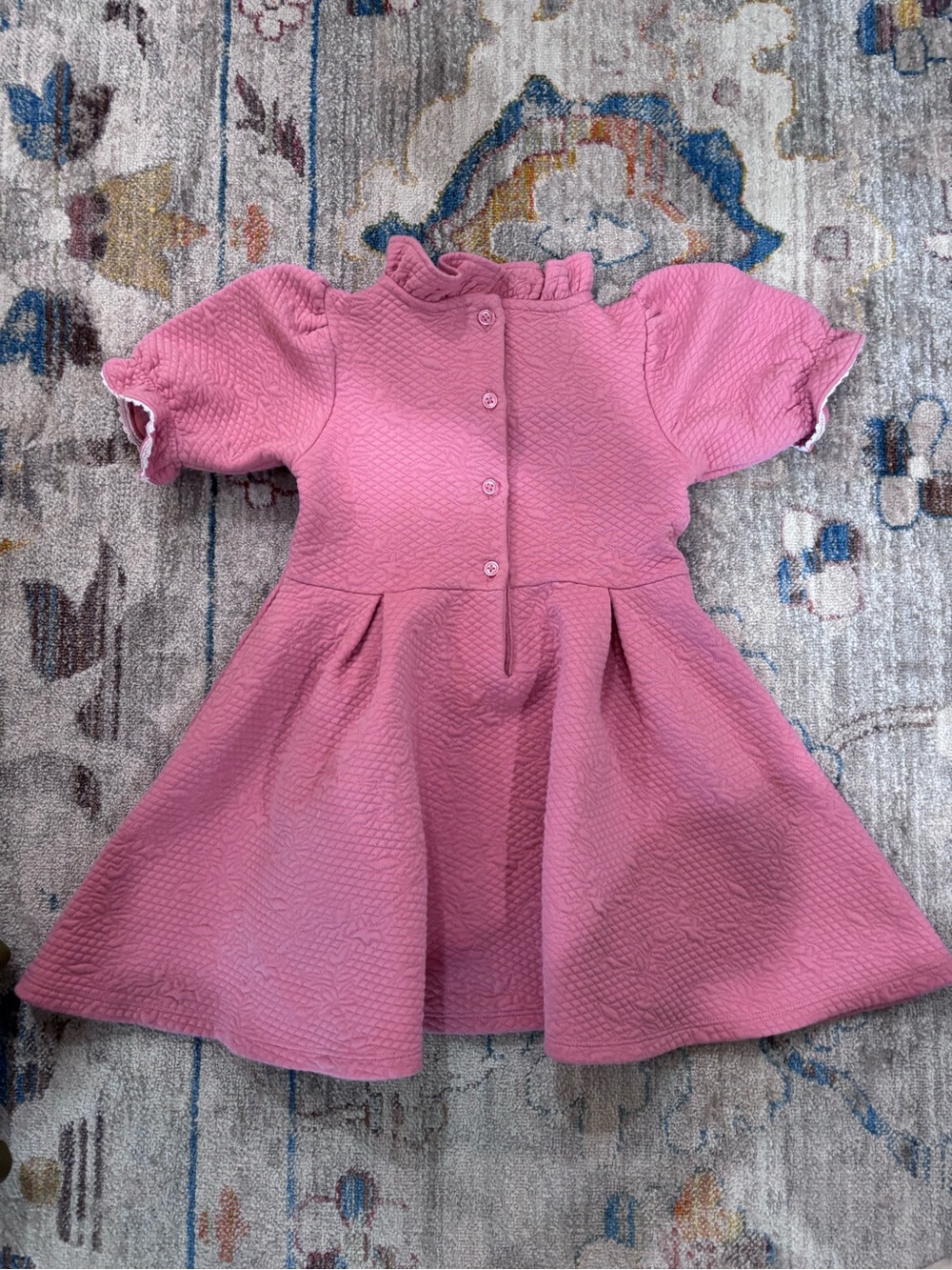 Janie and Jack Ruffle Jacquard Dress 4 - Picture 7 of 9